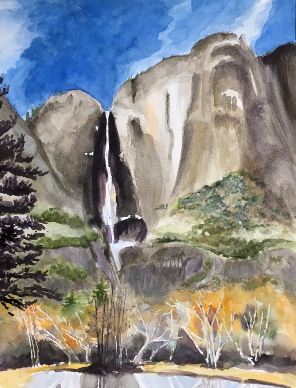 Yosemite Falls. Robin L. Chandler Copyright 2015.